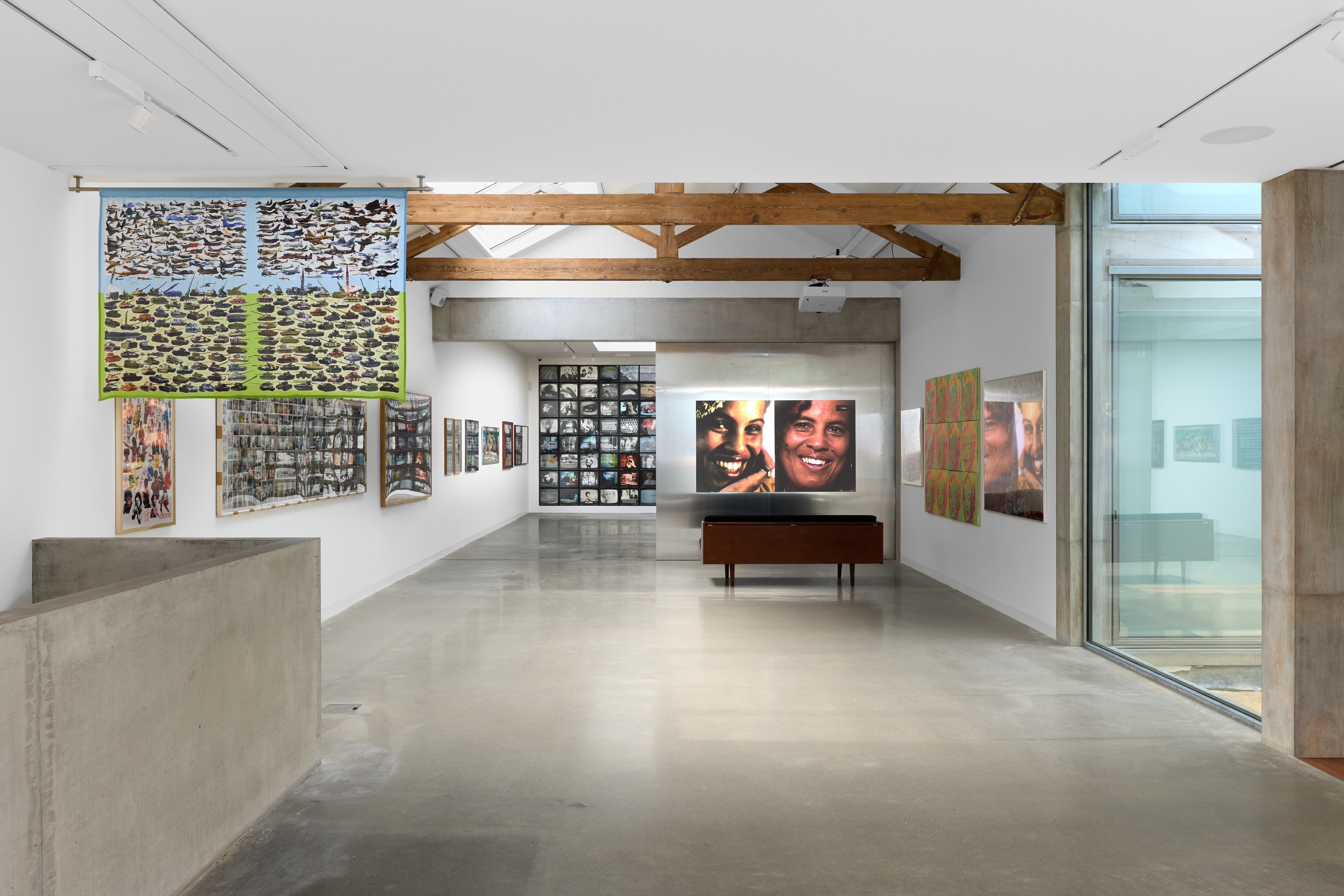 Interior of studio 1, looking towards studio 2 of Graces Mews Gallery, Camberwell.