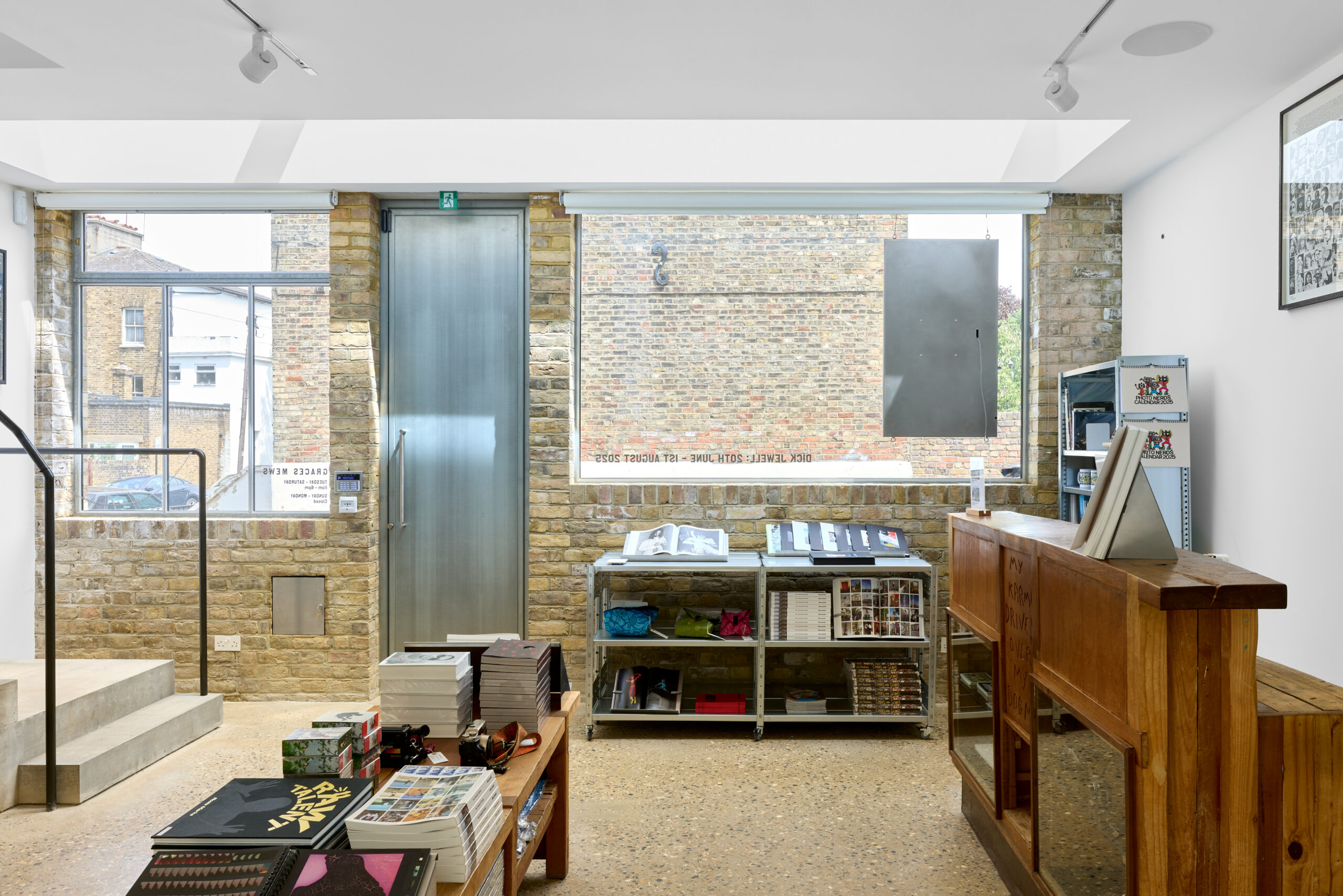Front entrance of the shop at Graces Mews Gallery, Camberwell.
