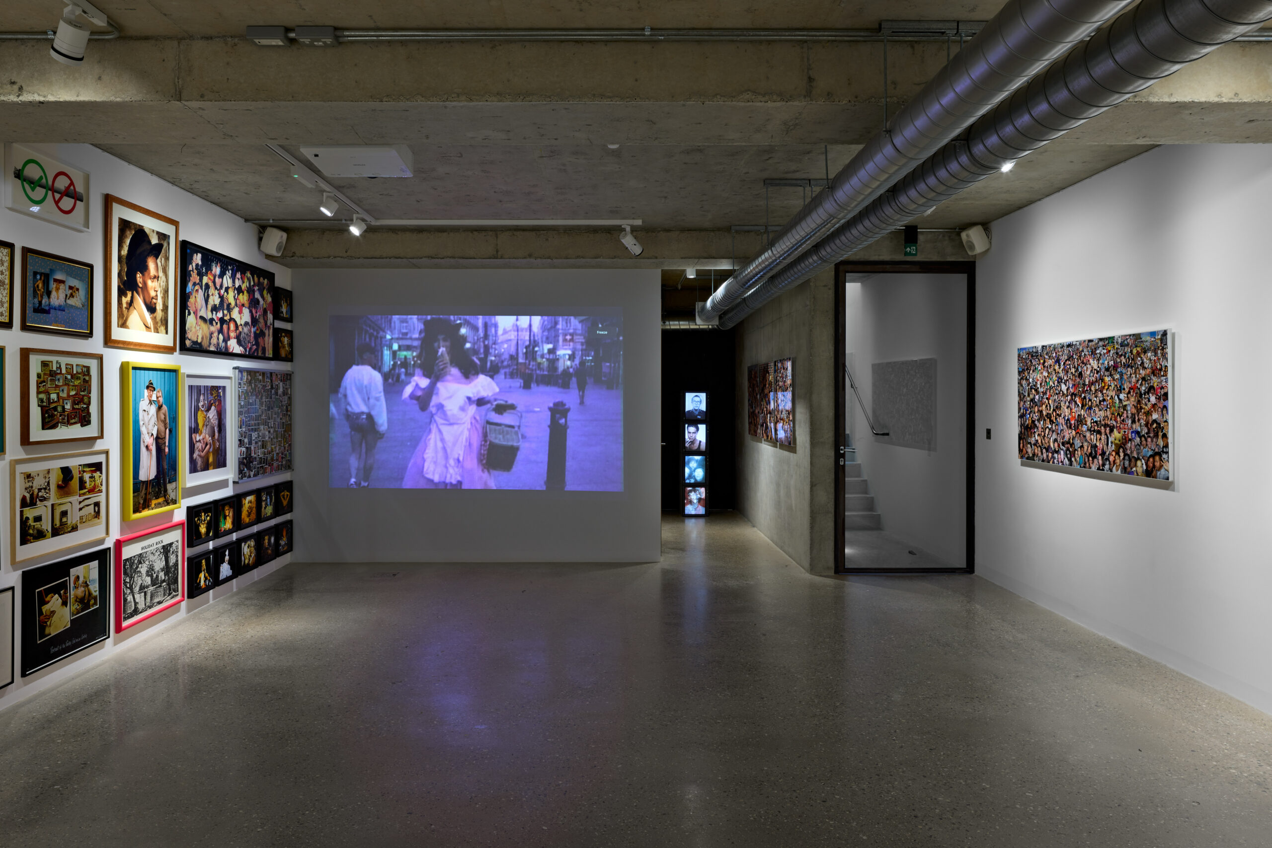 Interior of basement studio 3 at Graces Mews Gallery, Camberwell.