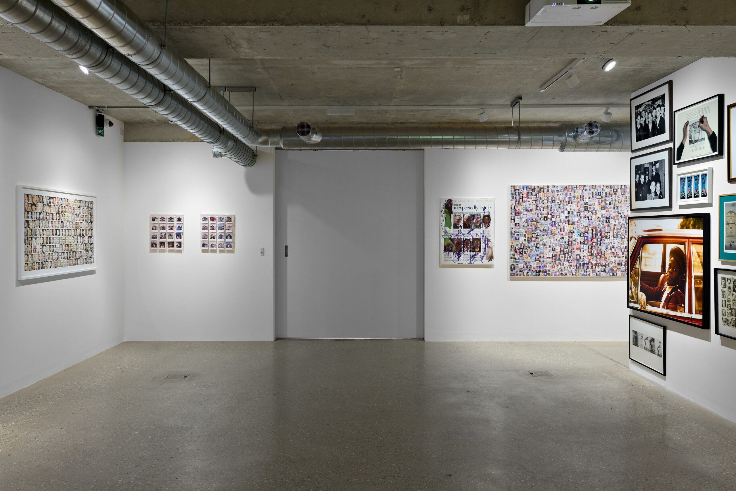 Interior of basement studio 3 at Graces Mews Gallery, Camberwell.